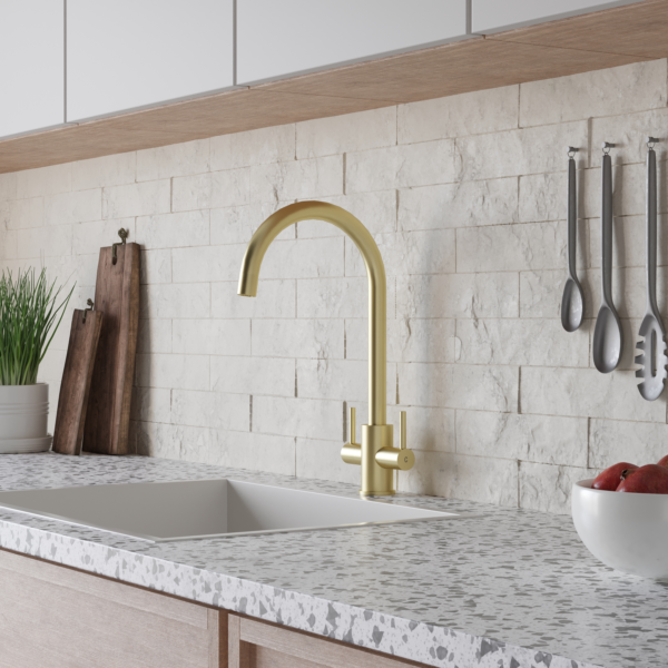 ADRIA Twin Lever Kitchen Mixer - Image 7