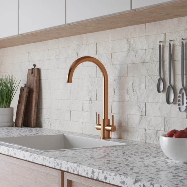 ADRIA Twin Lever Kitchen Mixer - Image 8