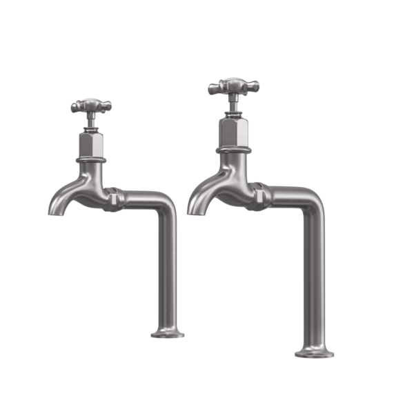 ALTON Hot & Cold Bip Tap Pair with Cross Handles - Image 3