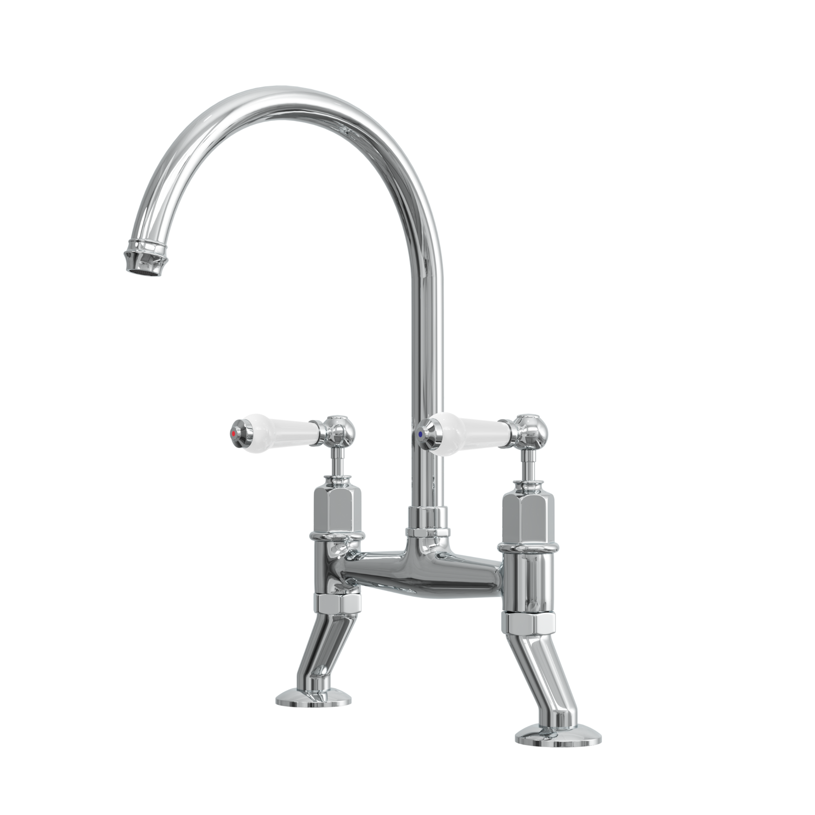 Traditional bridge 3-in1 hot water kitchen tap - Tops and taps