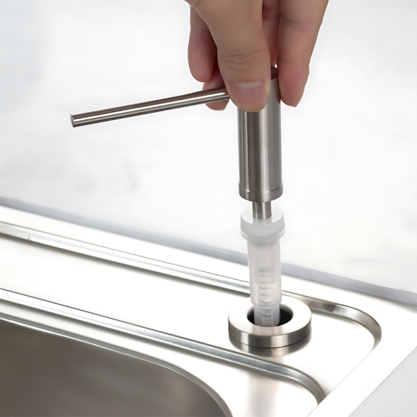 Cali Soap Dispenser (Satin Steel) - Image 4