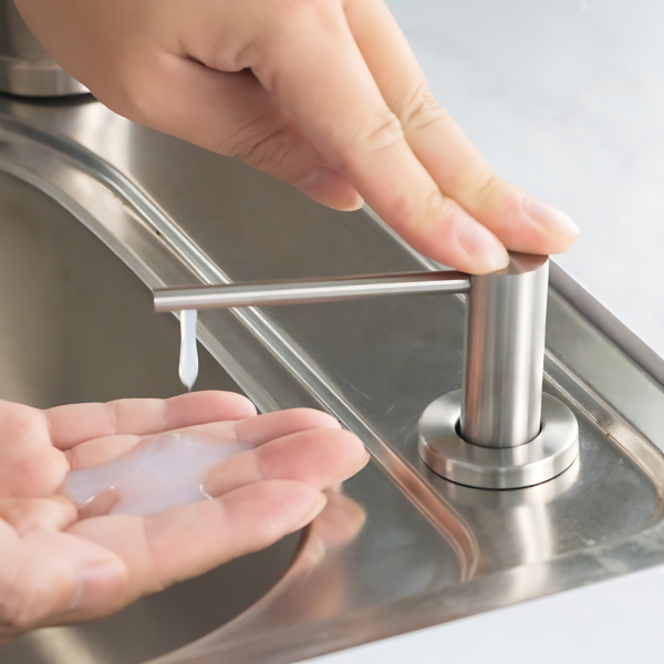 Cali Soap Dispenser (Satin Steel) - Image 5
