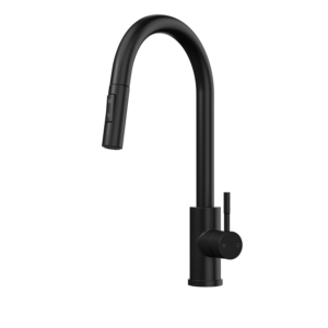 CATO Kitchen Mixer Tap Brushed Steel - Matt Black