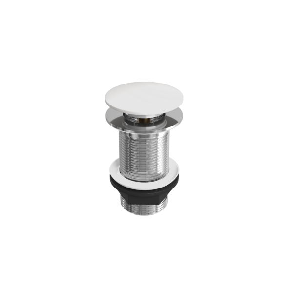 Ceramic Push Button Click-Clack Basin Waste (Unslotted)