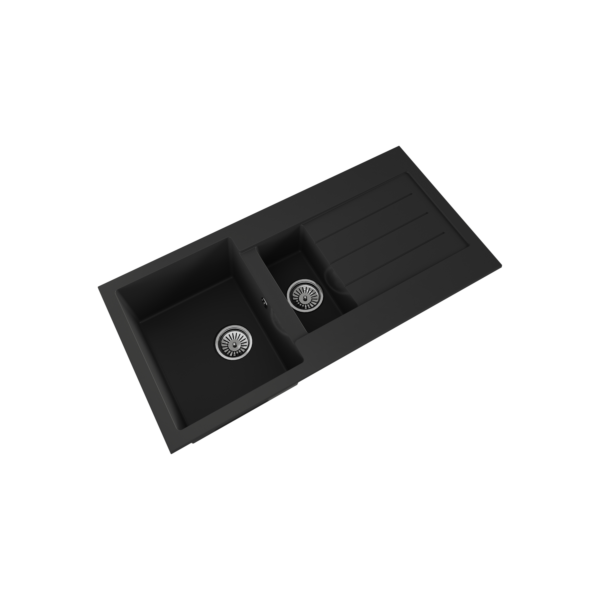 COMITE 1.5 Bowl Kitchen Inset Sink & Drainer with Strainer Waste(s) - Image 4