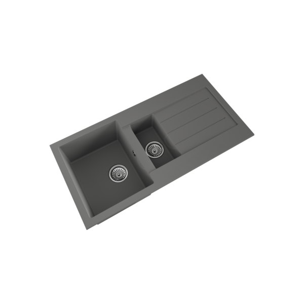 COMITE 1.5 Bowl Kitchen Inset Sink & Drainer with Strainer Waste(s) - Image 5
