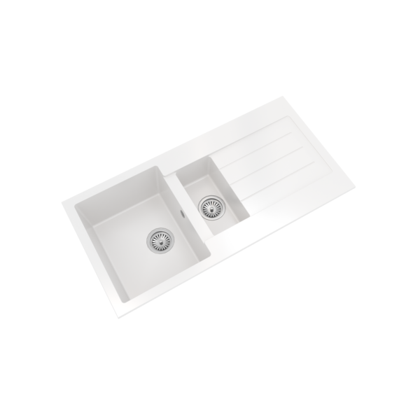 COMITE 1.5 Bowl Kitchen Inset Sink & Drainer with Strainer Waste(s) - Image 6