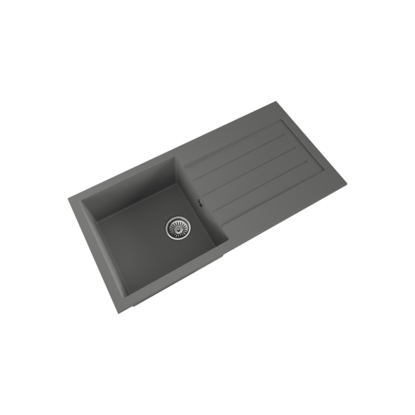 COMITE 1 Bowl Kitchen Inset Sink & Drainer with Strainer Waste(s) - Image 5