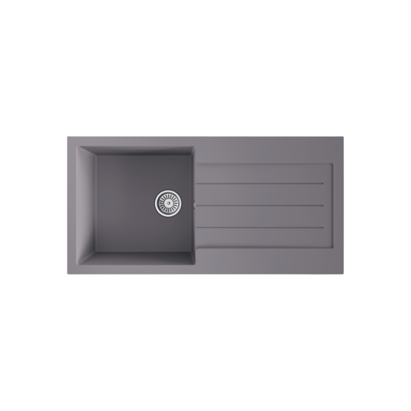 COMITE 1 Bowl Kitchen Inset Sink & Drainer with Strainer Waste(s) - Image 2