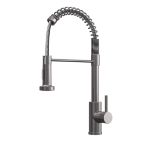 CONTRA Spring Style Kitchen Sink Mixer - Brushed Steel