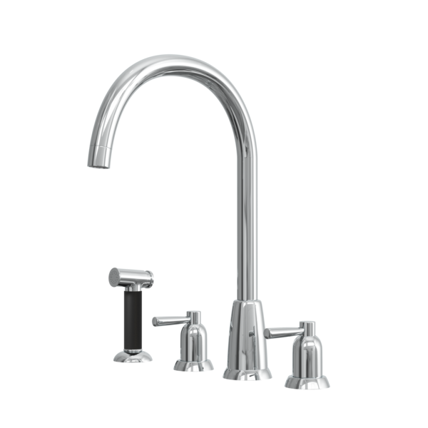CONTRA Dual Lever 4 TH Traditional Mixer & Spray Rinser