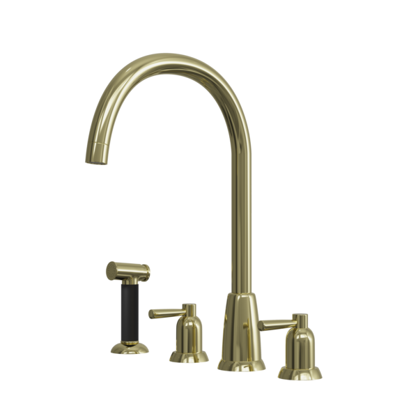 CONTRA Dual Lever 4 TH Traditional Mixer & Spray Rinser - Image 4