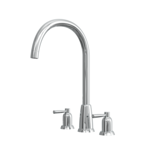 CUTHBERT Dual Lever 3 Tap Hole Kitchen Sink Mixer