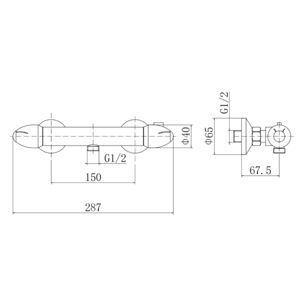 DEW Round Slide Rail Kit with Multi-Function Handset - Image 2