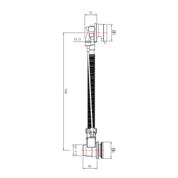 Easy Clean Freeflow Round Pop-Up Bath Filler Waste - Image 16