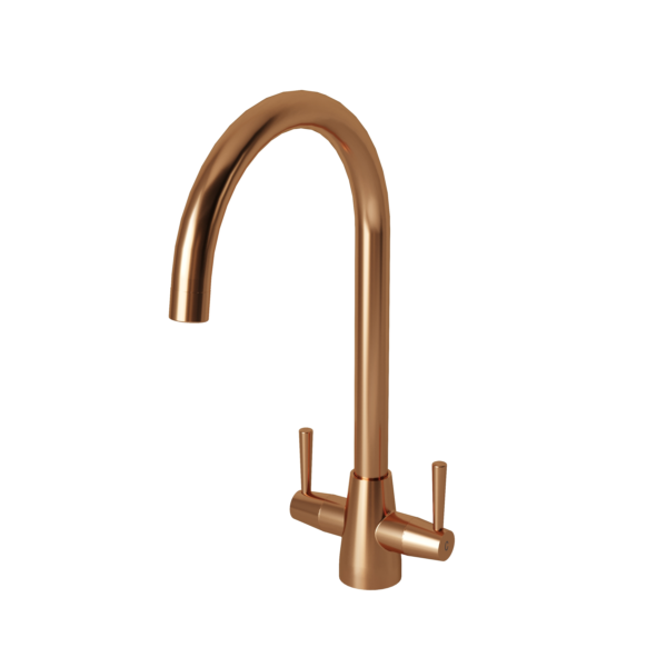 LUSSO Twin Lever Kitchen Mixer - Image 4