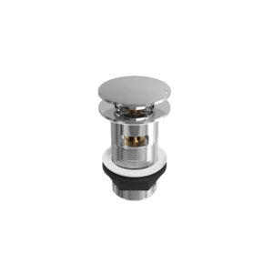 Mushroom Push Button Click-Clack Basin Waste (Slotted)