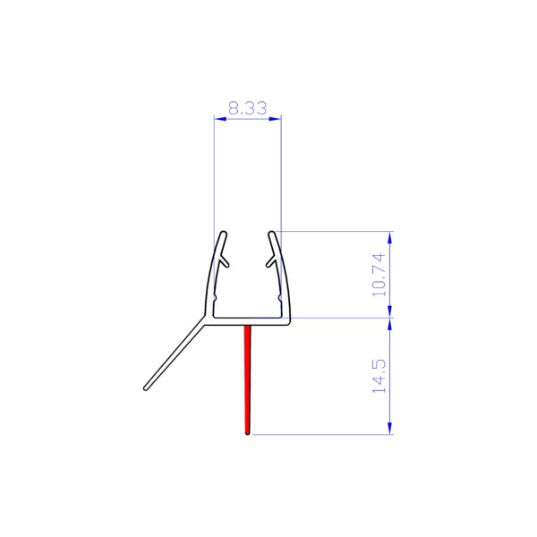 Shower Enclosure Blade & Deflector Seal - Image 3