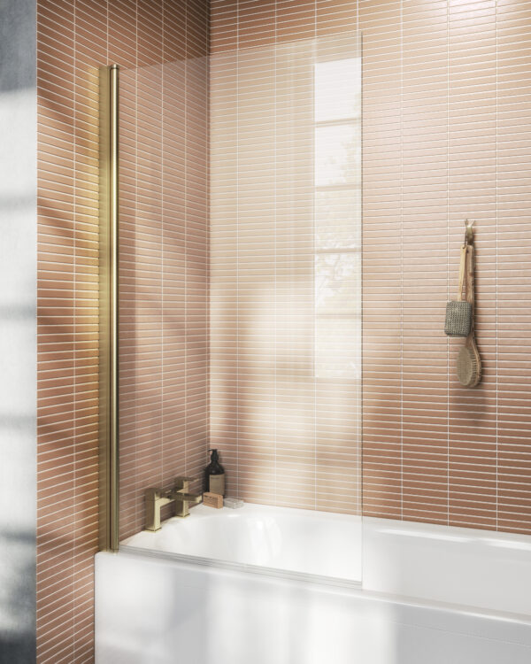 Glass Hinged Bath Screen - Image 5