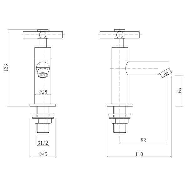 OBAN Basin Pillar Taps - Image 2