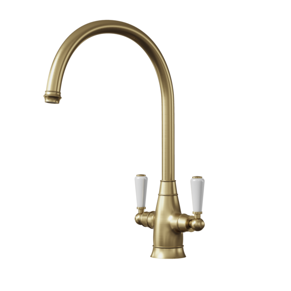 OSWALD Dual Lever Traditional Kitchen Sink Mixer - Image 2