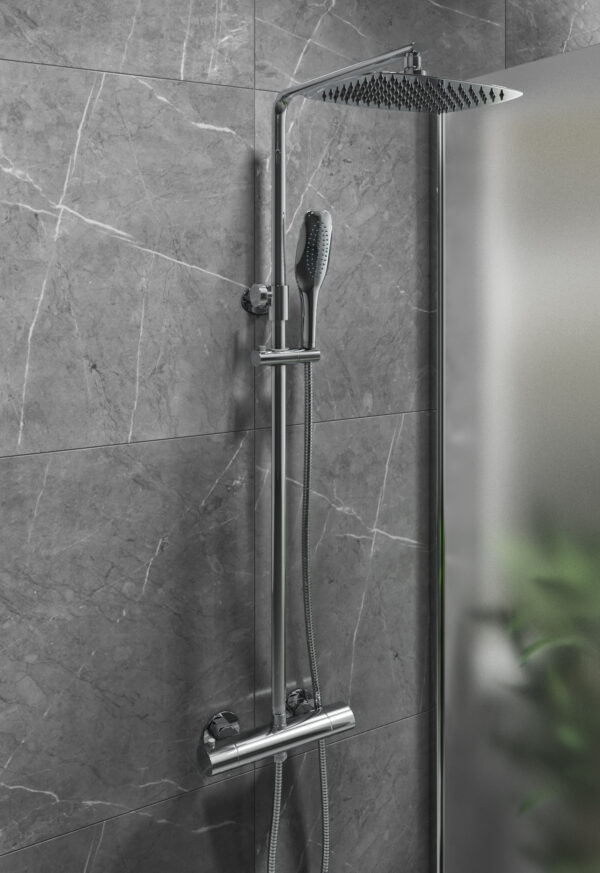OVAL Round Style Thermostatic Shower Kit - Image 4