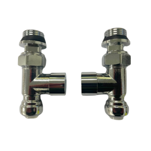 PUSH FIT Straight Push-Fit Thermo Valve Pack (CHROME)