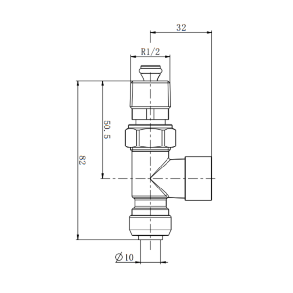 PUSH FIT Straight Push-Fit Thermo Valve Pack (CHROME) - Image 2