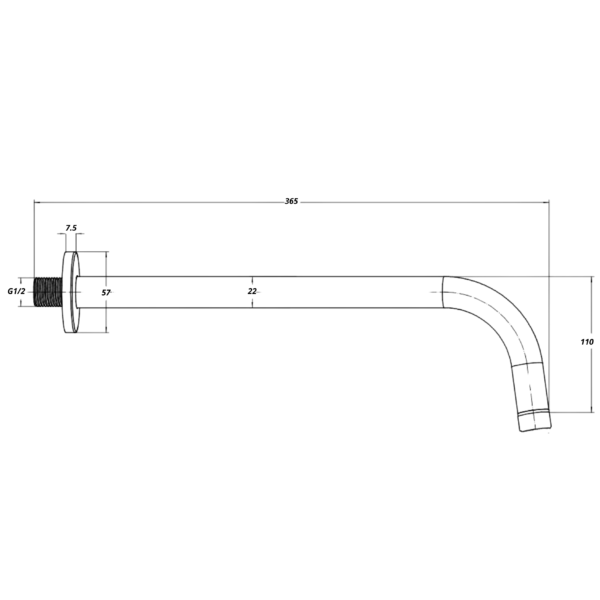 PINTO Concealed Thermostatic Shower with Fixed Head and Flexible Kit - Image 12