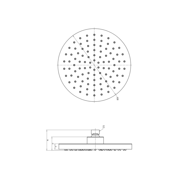 Wall Mounted Shower Head - Image 4