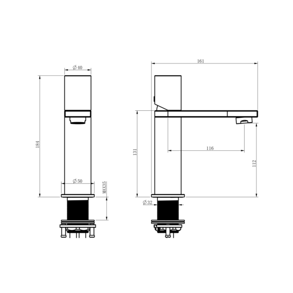 SARIS Mono Basin Mixer - Image 7