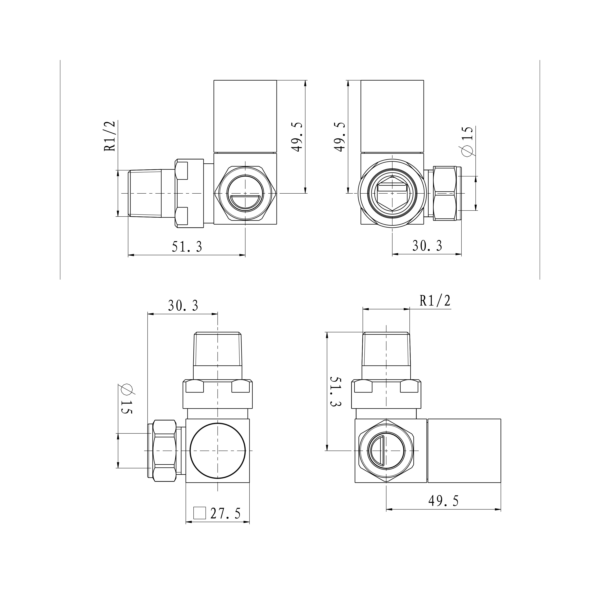 SWELT Corner Square Manual Valve Pack - Image 5