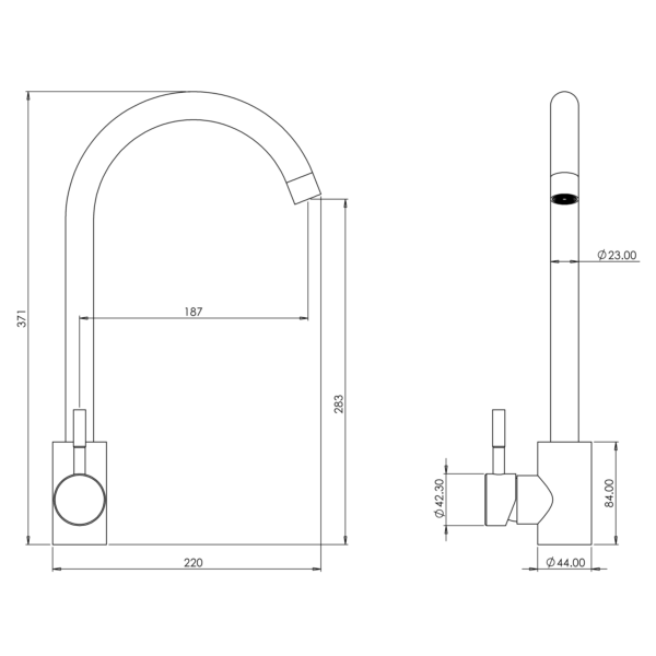 TIVOLI Single Lever Kitchen Mixer - Image 8