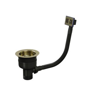 Top Fix Kitchen Strainer Waste without Overflow - Brushed Brass