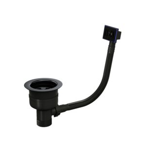 Top Fix Kitchen Strainer Waste without Overflow - Matt Black