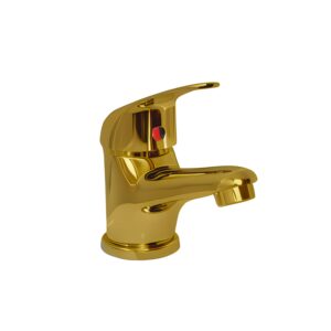 LOOP Mono Basin Mixer Top Fix - Brushed Brass