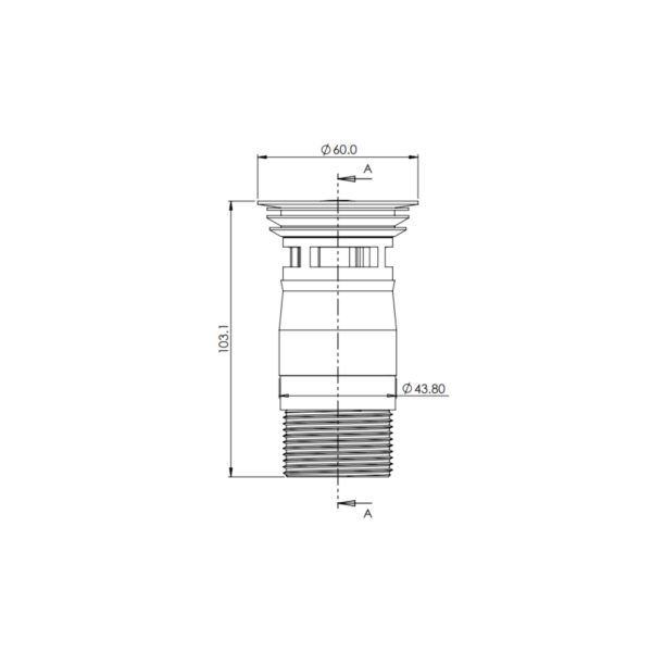 Basin Waste Top Fix Slotted - Image 7