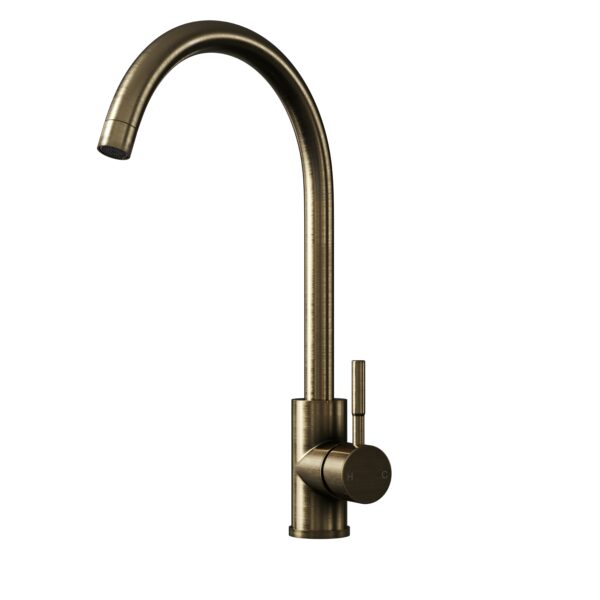 Top Fix Swan Neck Single Lever Kitchen Mixer - Image 5