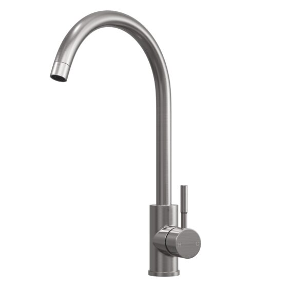 Top Fix Swan Neck Single Lever Kitchen Mixer - Image 4