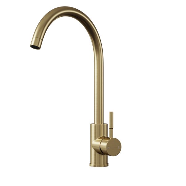Top Fix Swan Neck Single Lever Kitchen Mixer - Image 3