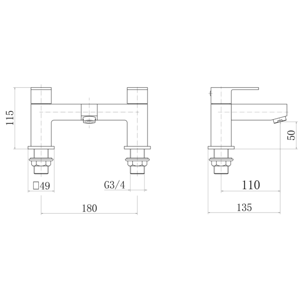 VEAL Bath Shower Mixer - Image 2