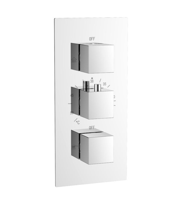 VEDA Concealed Thermostatic Shower with Fixed Head and Flexible Kit - Image 2