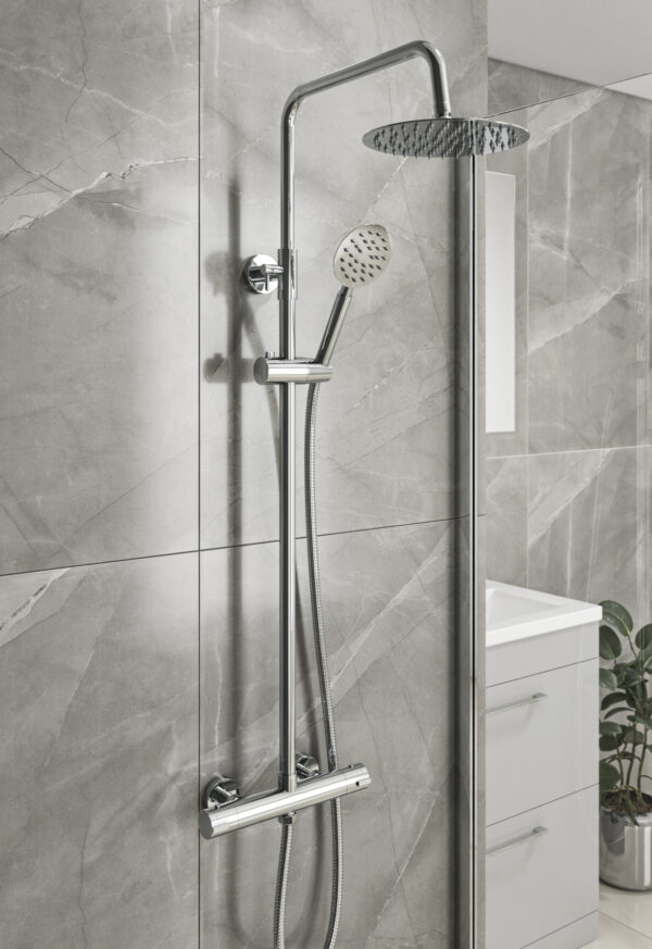 VIDEIRA Round Style Thermostatic Shower Kit - Image 3