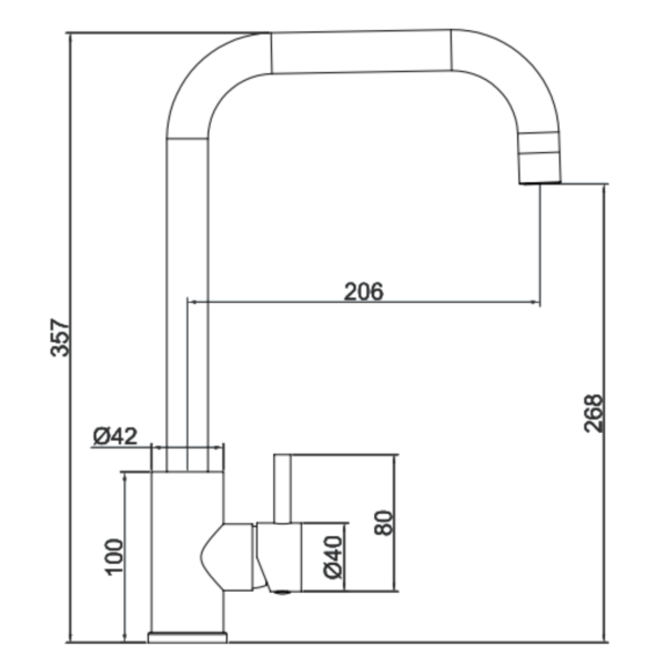VITO Swan Single Lever Kitchen Mixer - Image 20