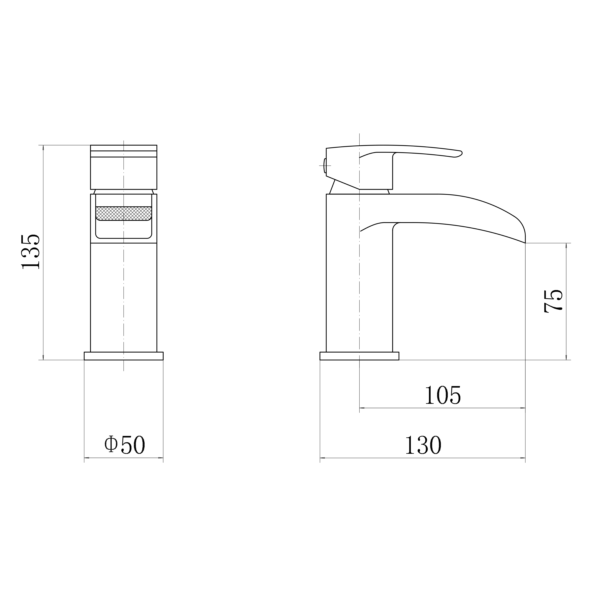 WATER Mono Basin Mixer - Image 2