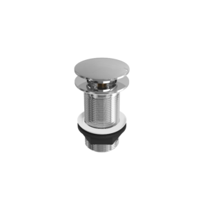 Mushroom Push Button Click-Clack Basin Waste (Unslotted)