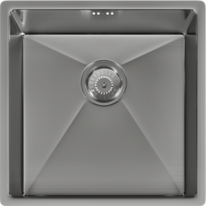 ELITE 1 Bowl Undermounted Sink with Strainer Waste(s) (Brushed Steel)