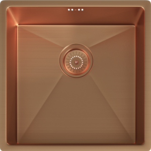 ELITE 1 Bowl Undermounted Sink with Strainer Waste(s) (Brushed Copper)