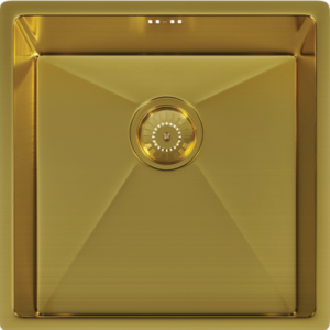 ELITE 1 Bowl Undermounted Sink with Strainer Waste(s) (Brushed Gold)