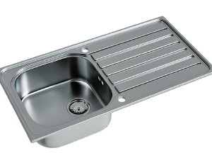 1 Bowl Undermounted Sink with Strainer Waste(s)